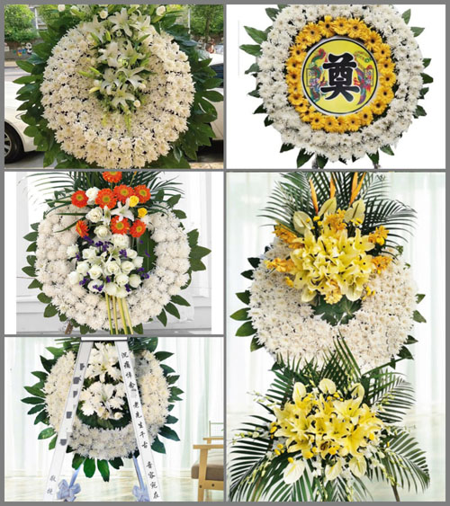 广东广州市花都区狮岭镇新民村花圈速递